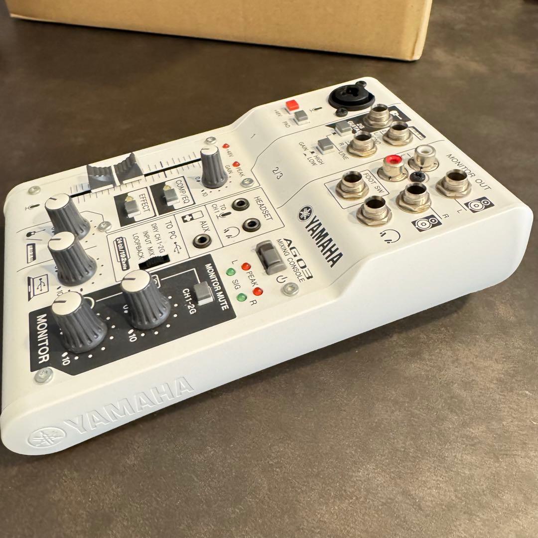 【美品】YAMAHA AG03 ホワイト オーディオインターフェース ミキサー