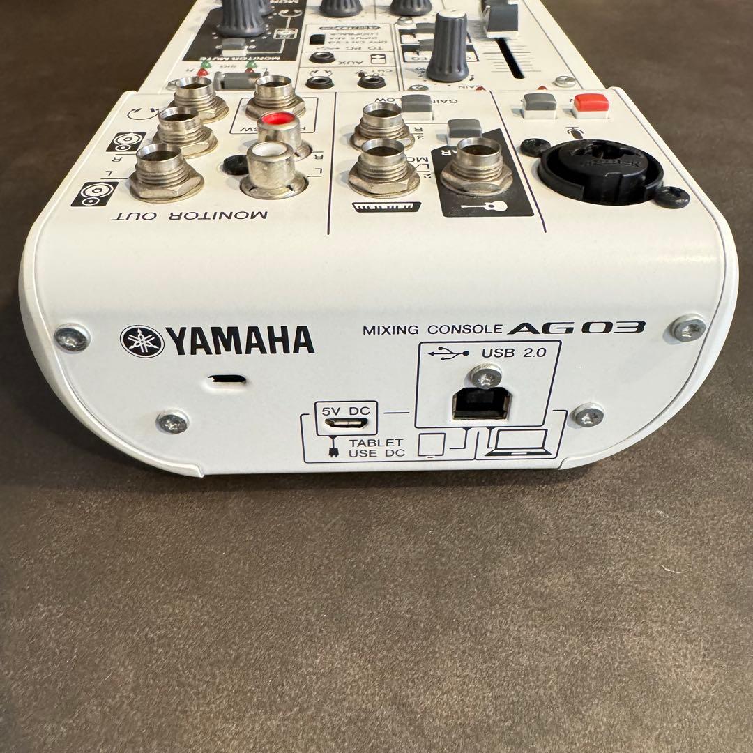 【美品】YAMAHA AG03 ホワイト オーディオインターフェース ミキサー