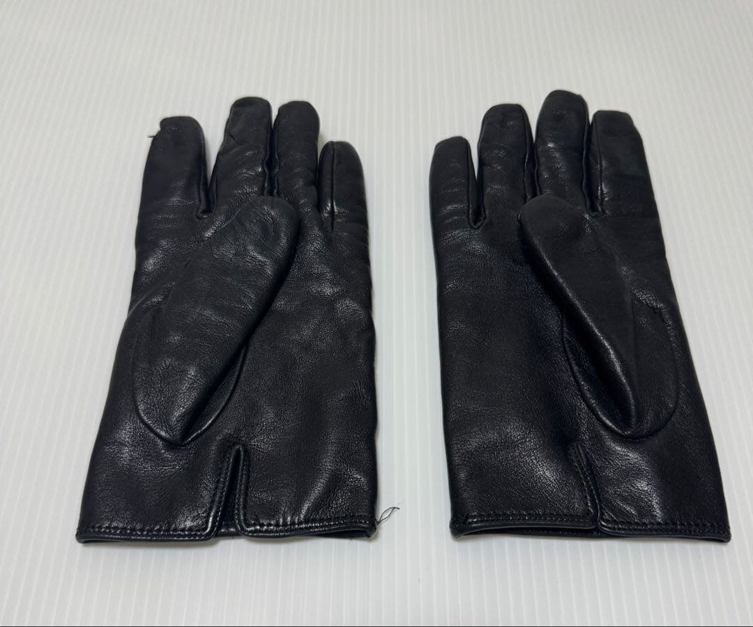 【美品】アルマーニ　ラムレザー手袋　裏地ウール付