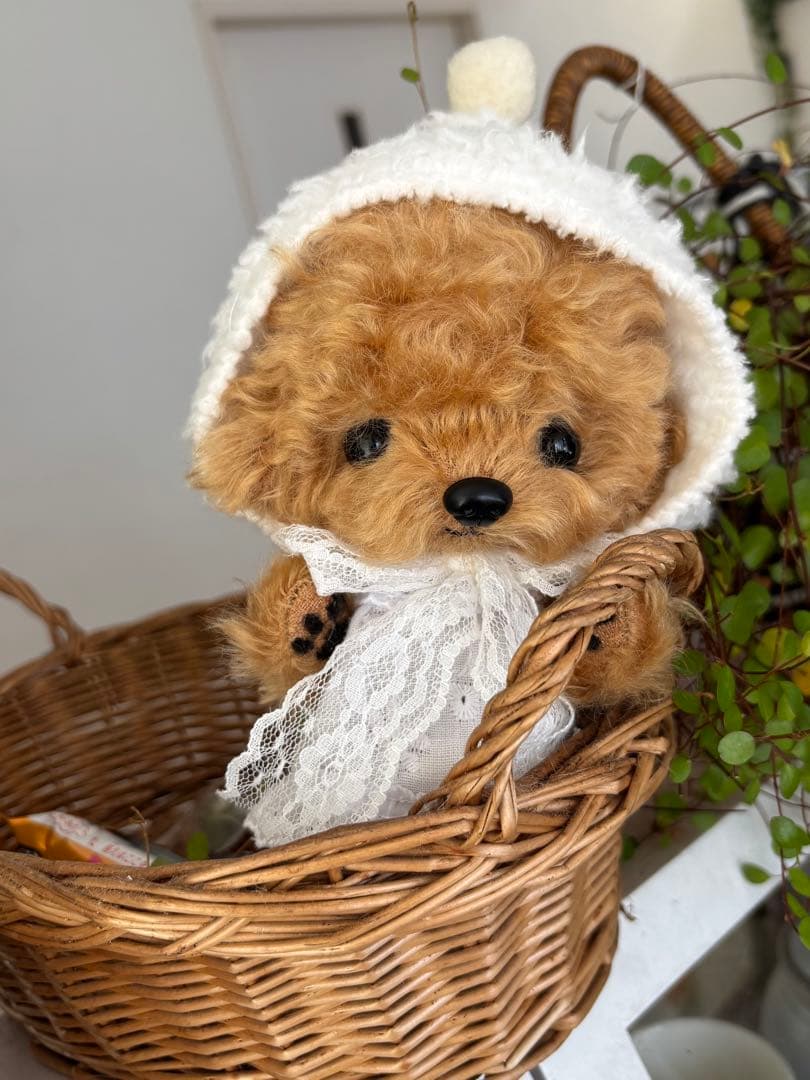 テディプードル　テディわんこ　ぬいぐるみ　プードル　ハンドメイド
