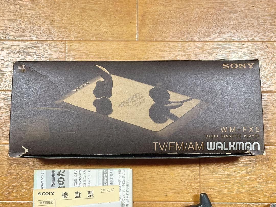 SONY WALKMAN カセットプレーヤー WM-FX5 鏡面 付属品あり