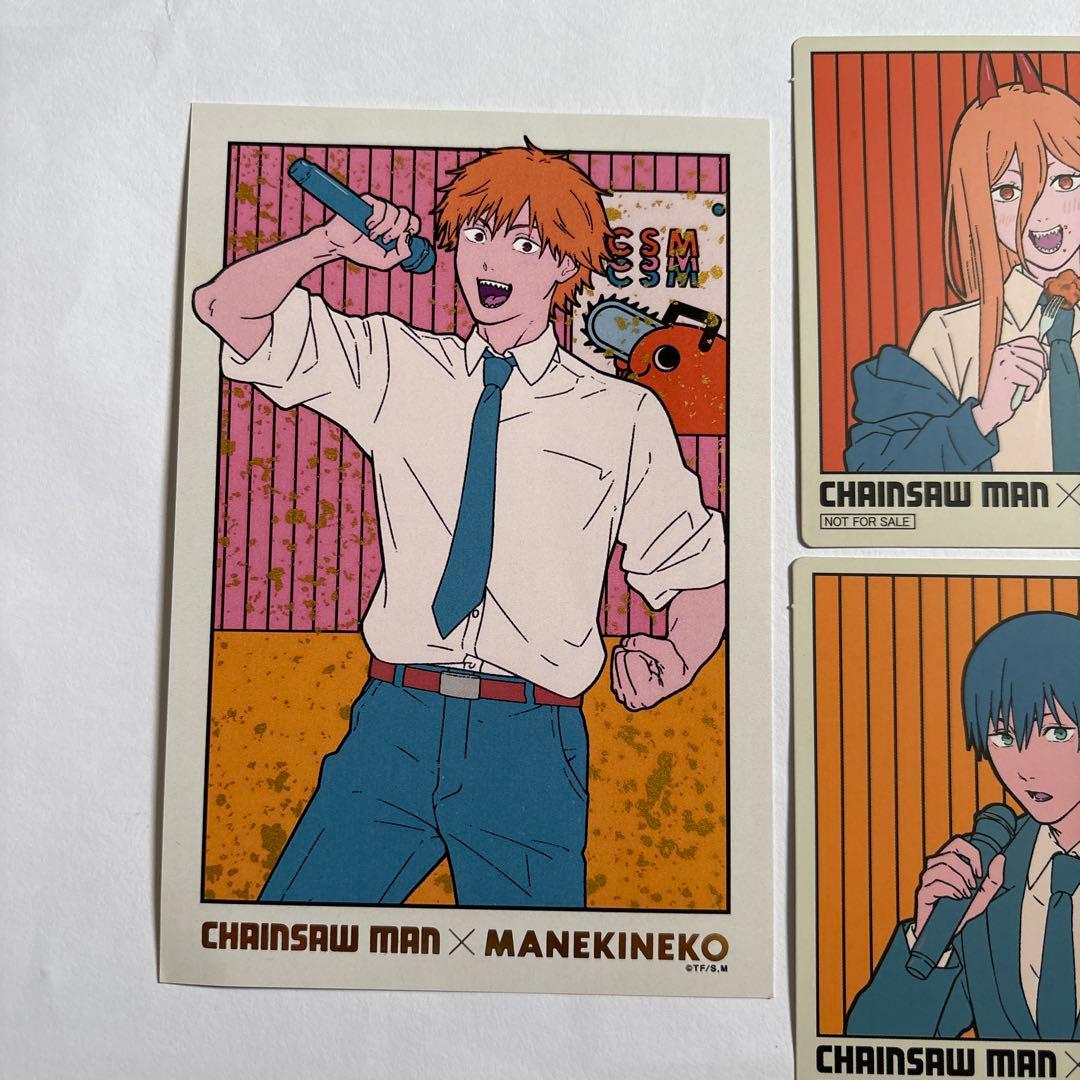 チェンソーマン　まねきねこ　コースター　5点セット