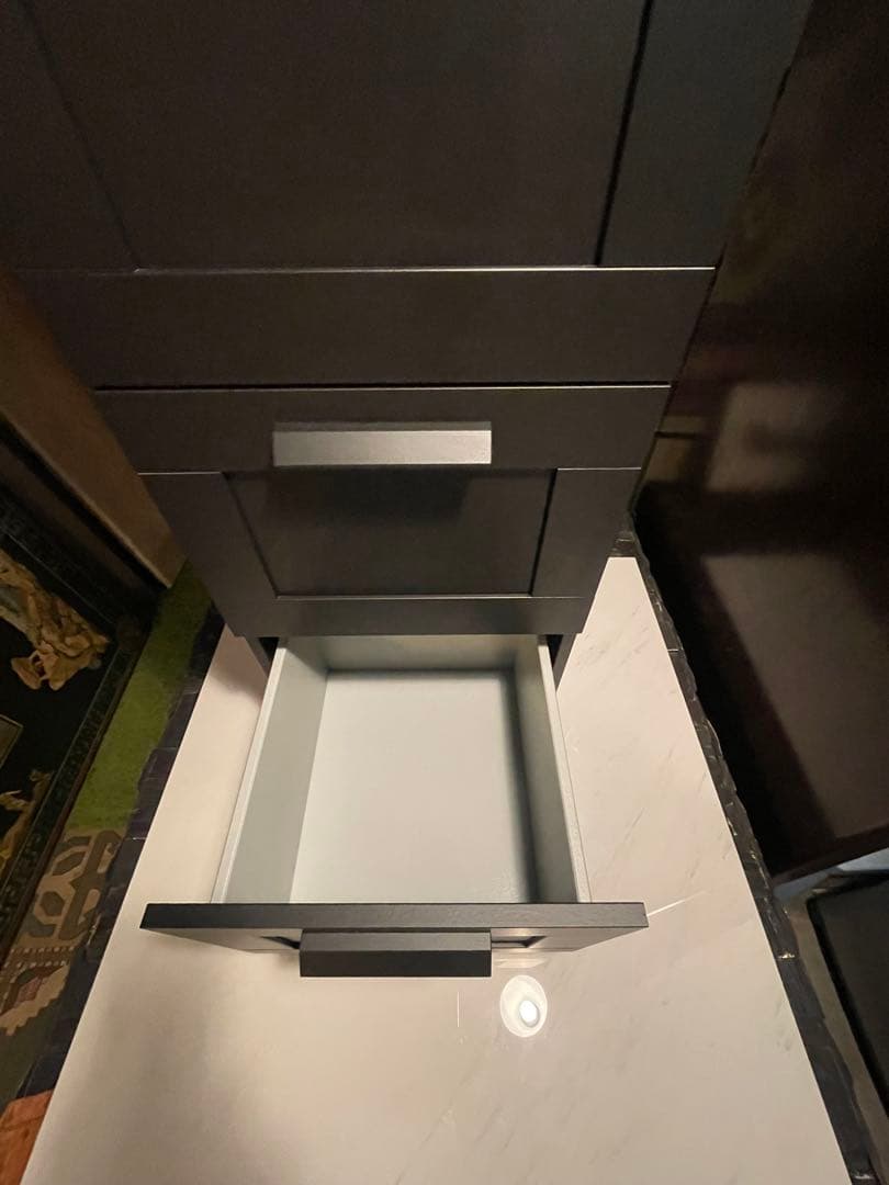 IKEA BRIMNES ブラック木製チェスト