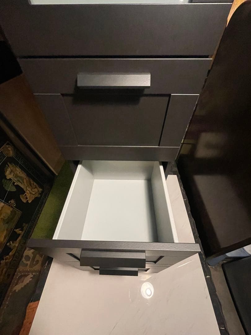 IKEA BRIMNES ブラック木製チェスト