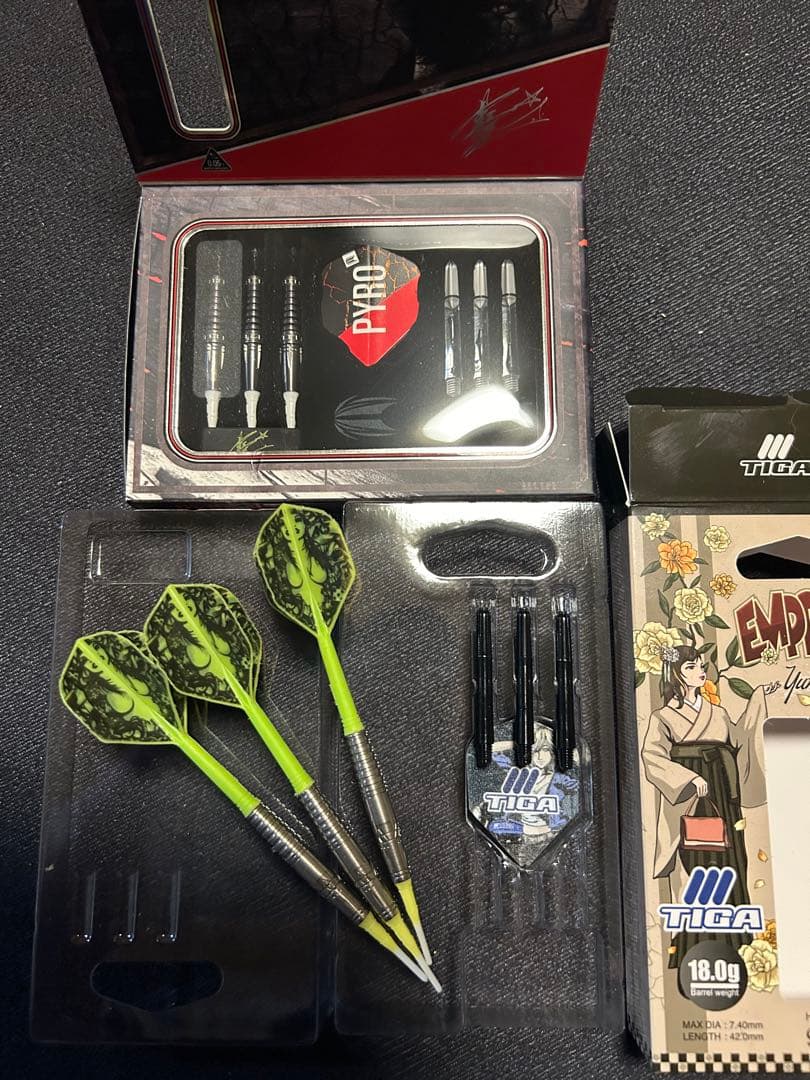 ダーツセット パイロG7 坂口エンプレチュ3 投げ比べ！まだ綺麗な方です！