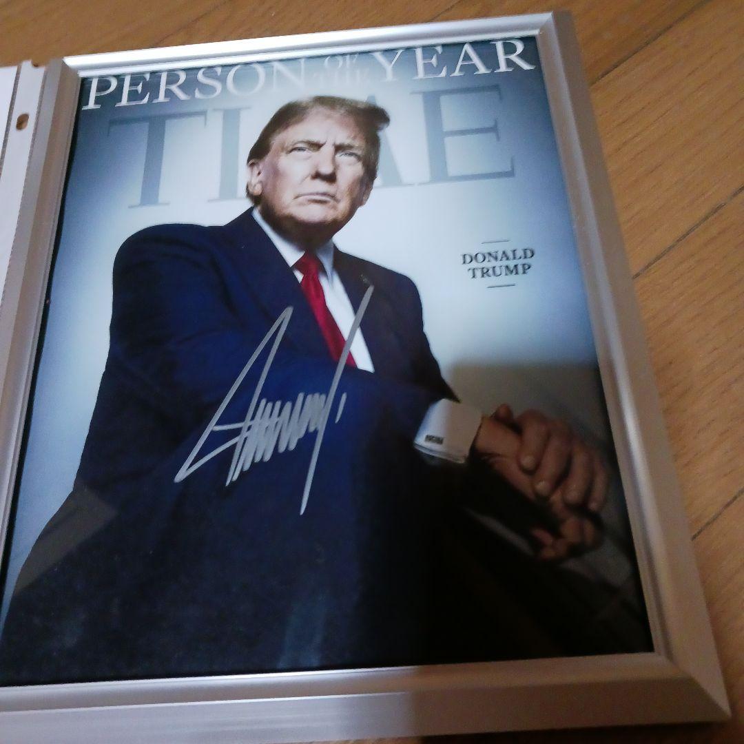 TIME Person of the Year ドナルド・トランプ　 サイン入り