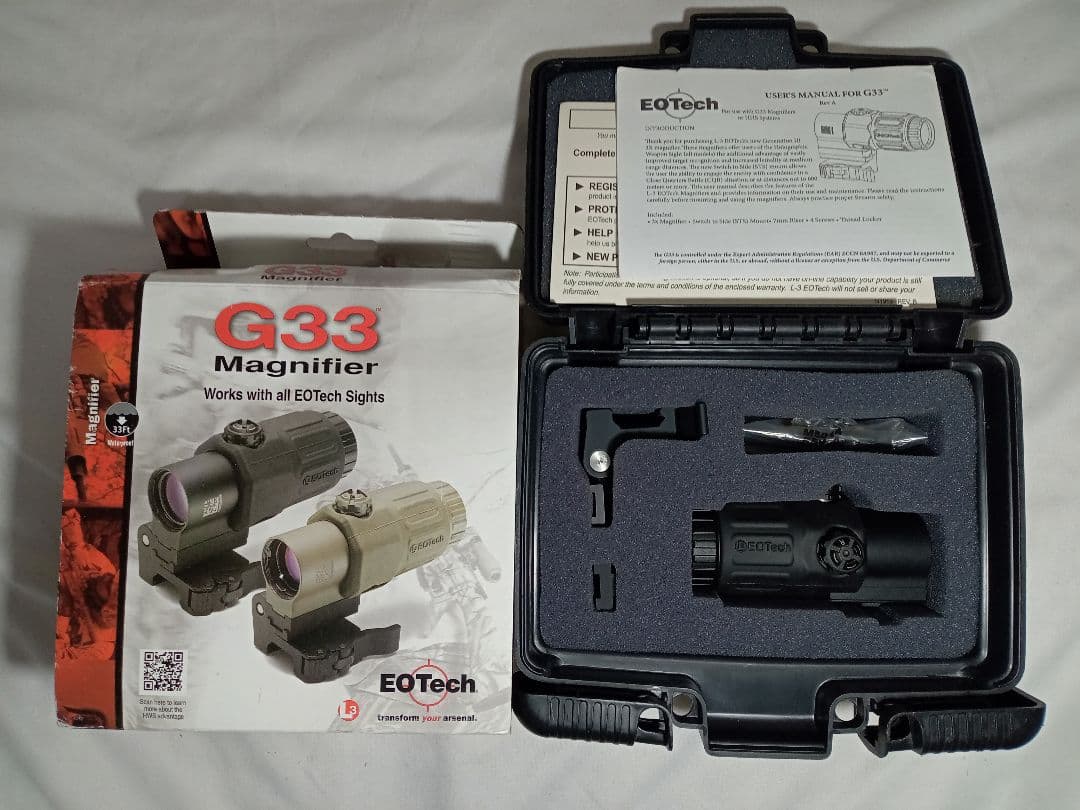 実物 EOTech イオテック G33 STS マグニファイアー ブースター 黒