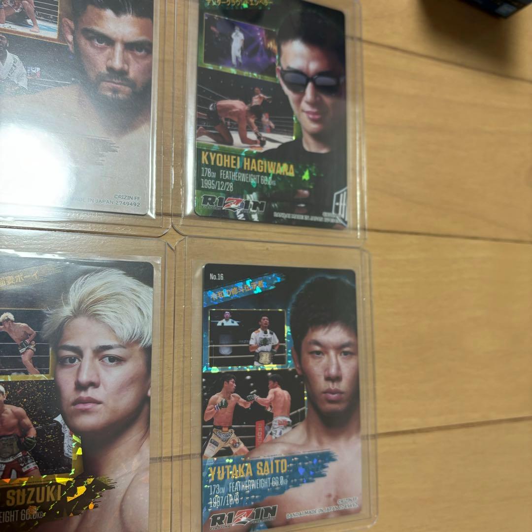 RIZIN ワールドコレクタブルフィギュア フルセット ウエハース サインカード