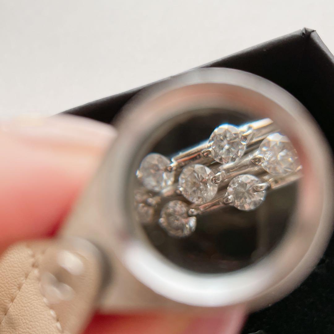 pt900 1.02ct 天然ダイヤモンドデザインリング