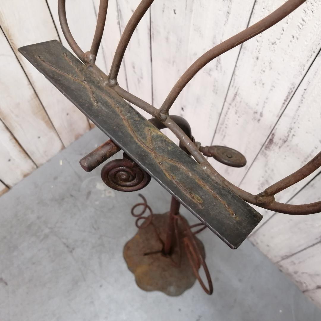 アイアンスタンド　アンティーク　シャビー　看板　メニュー　ディスプレイ