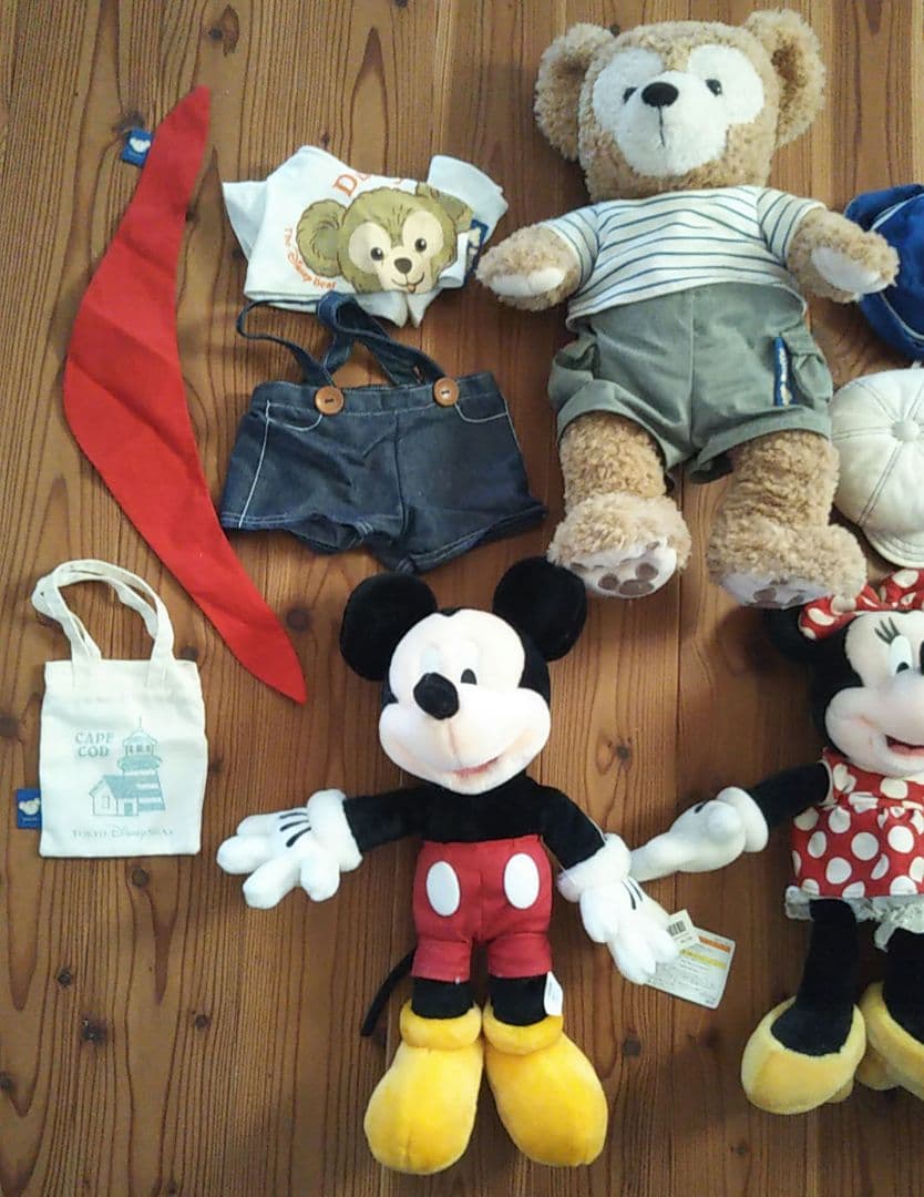 ダッフィー ミッキー ミニー ぬいぐるみ 服 エコバッグ