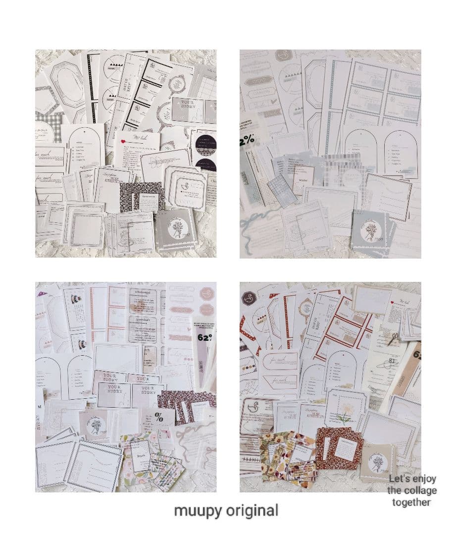 【一時コメント用ページ】オリジナル　コラージュ素材　セット