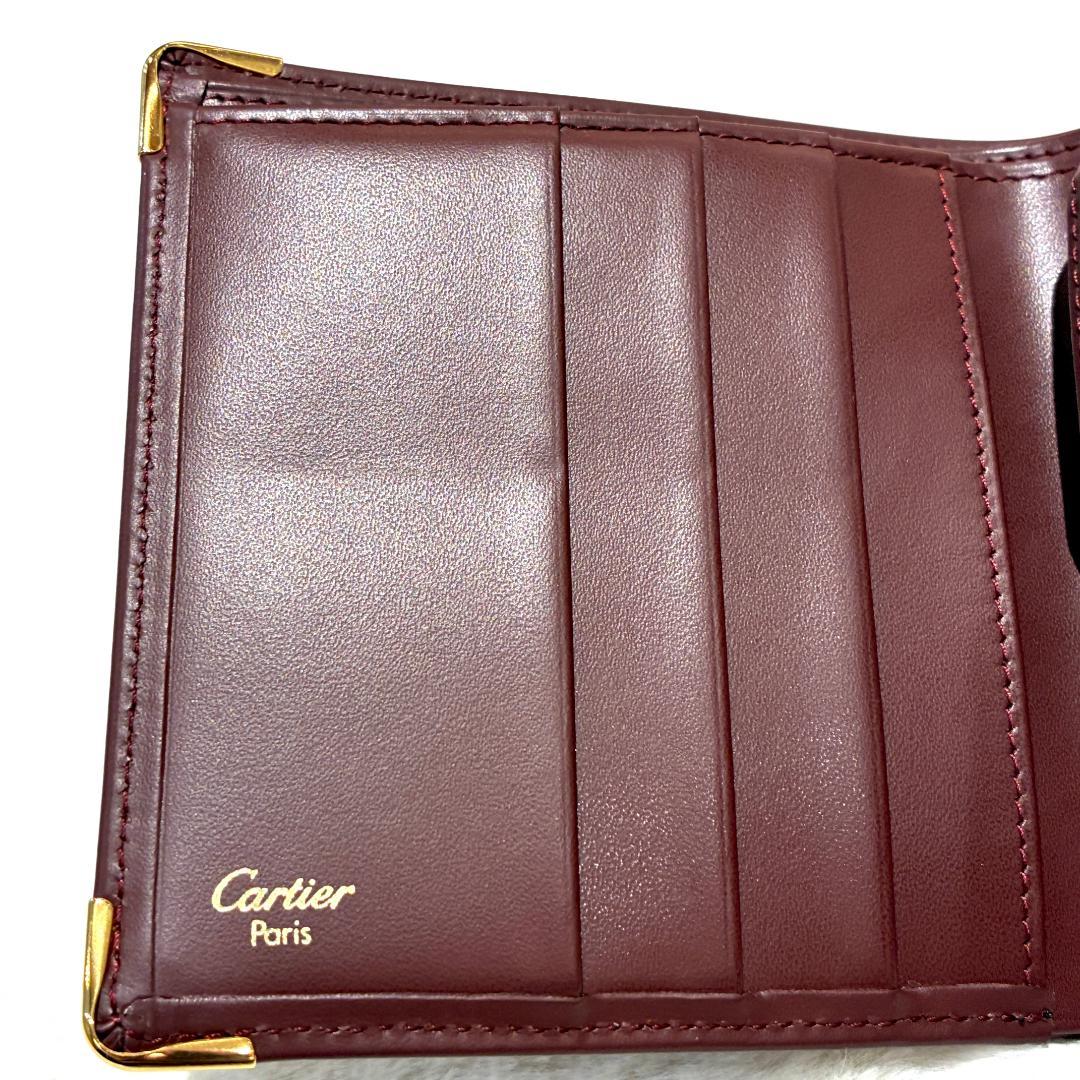 カルティエ マストライン 二つ折り財布