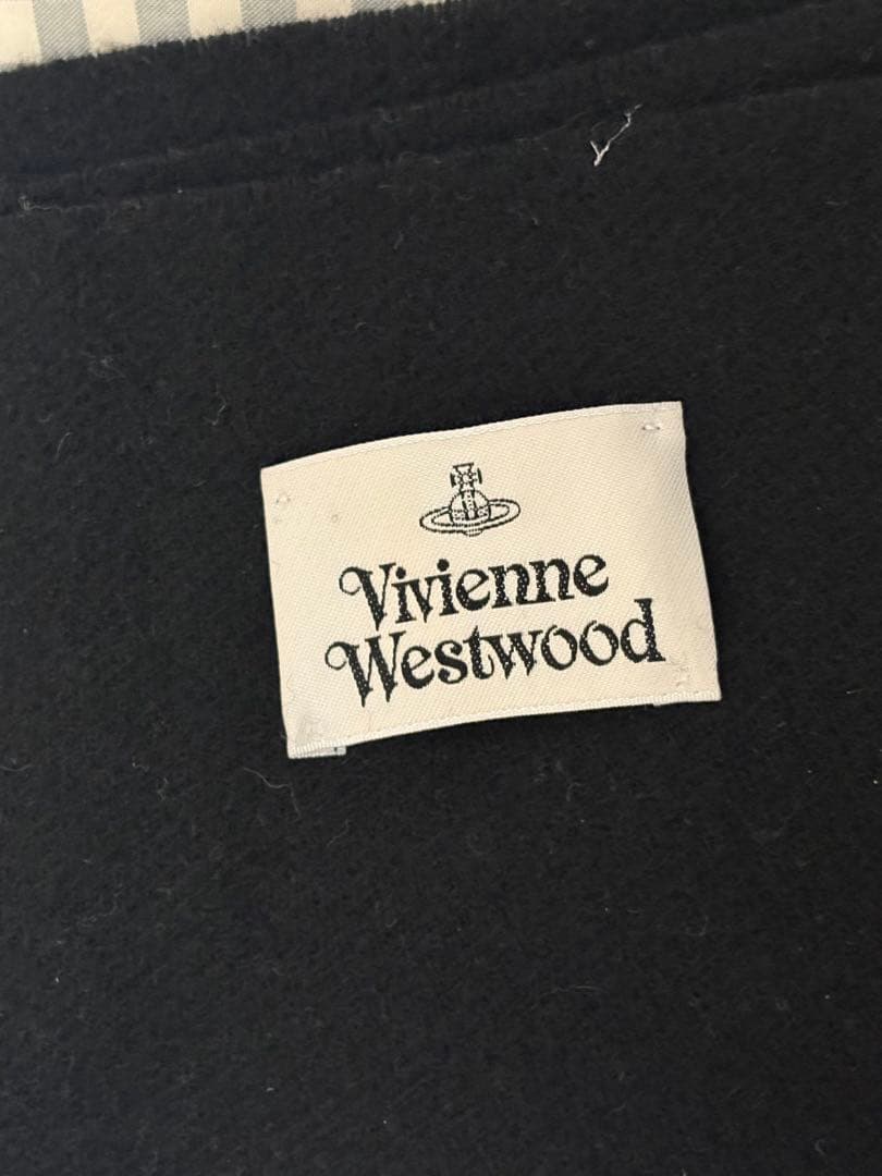 Vivienne Westwood 黒マフラー フリンジ付き
