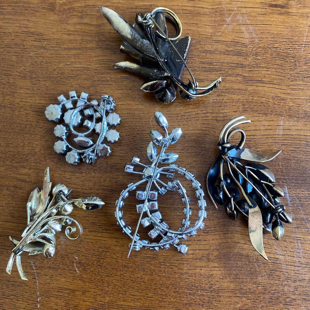 ♡昭和レトロ　ブローチ　アンティーク　5個セット