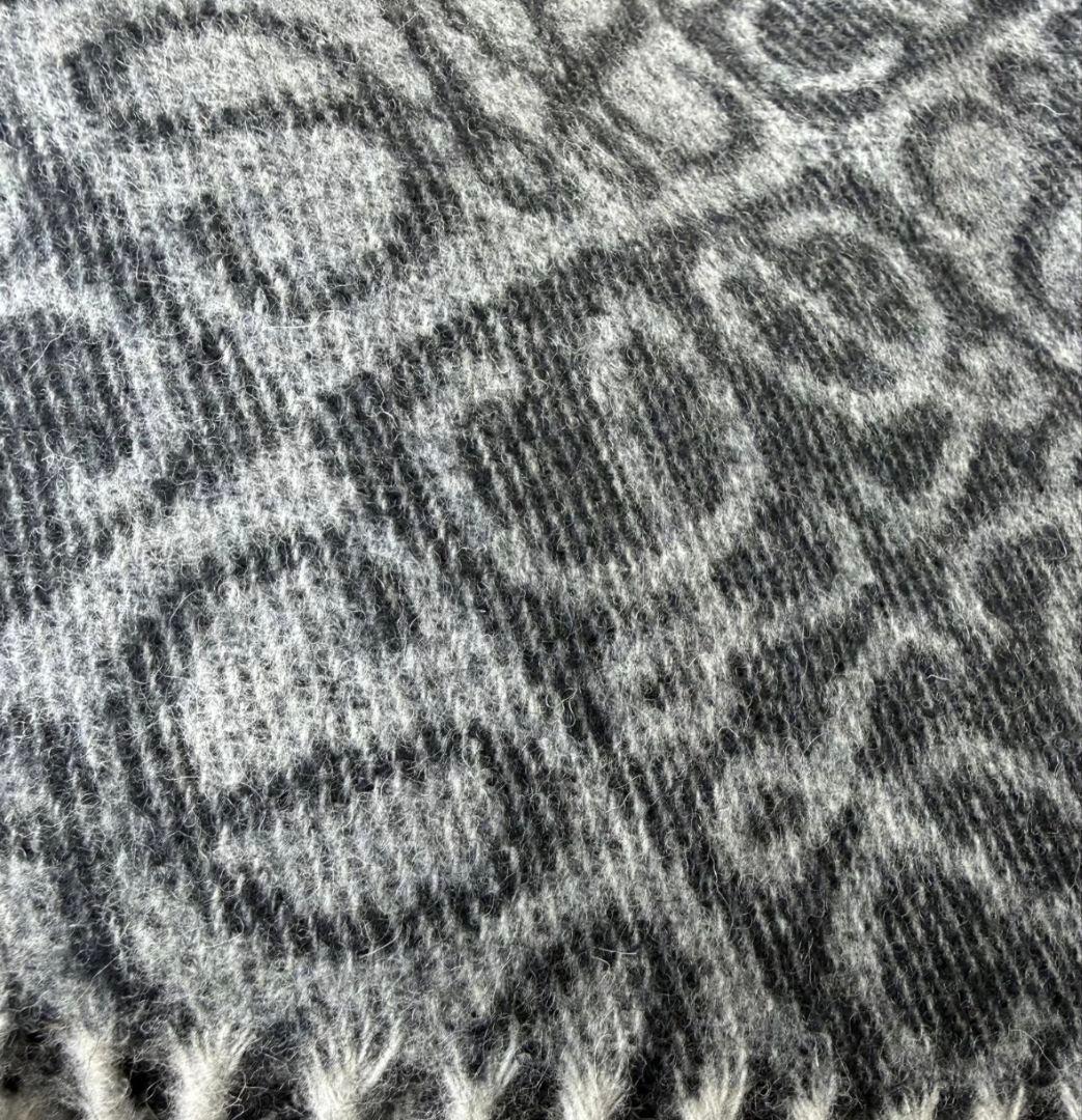 LOEWE ロエベ アナグラム 総柄 グレー マフラー 180×40
