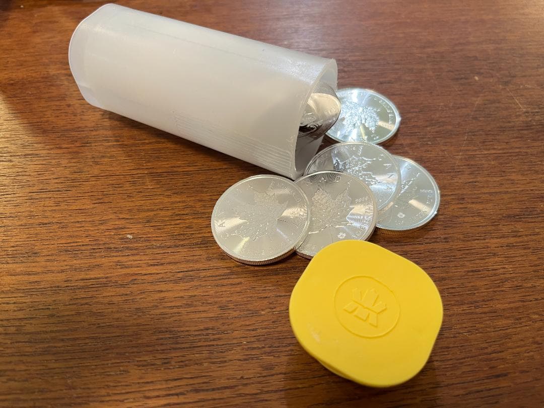 2020 カナダ メイプルリーフ 銀貨 1オンス 38mm クリアケース付きBU