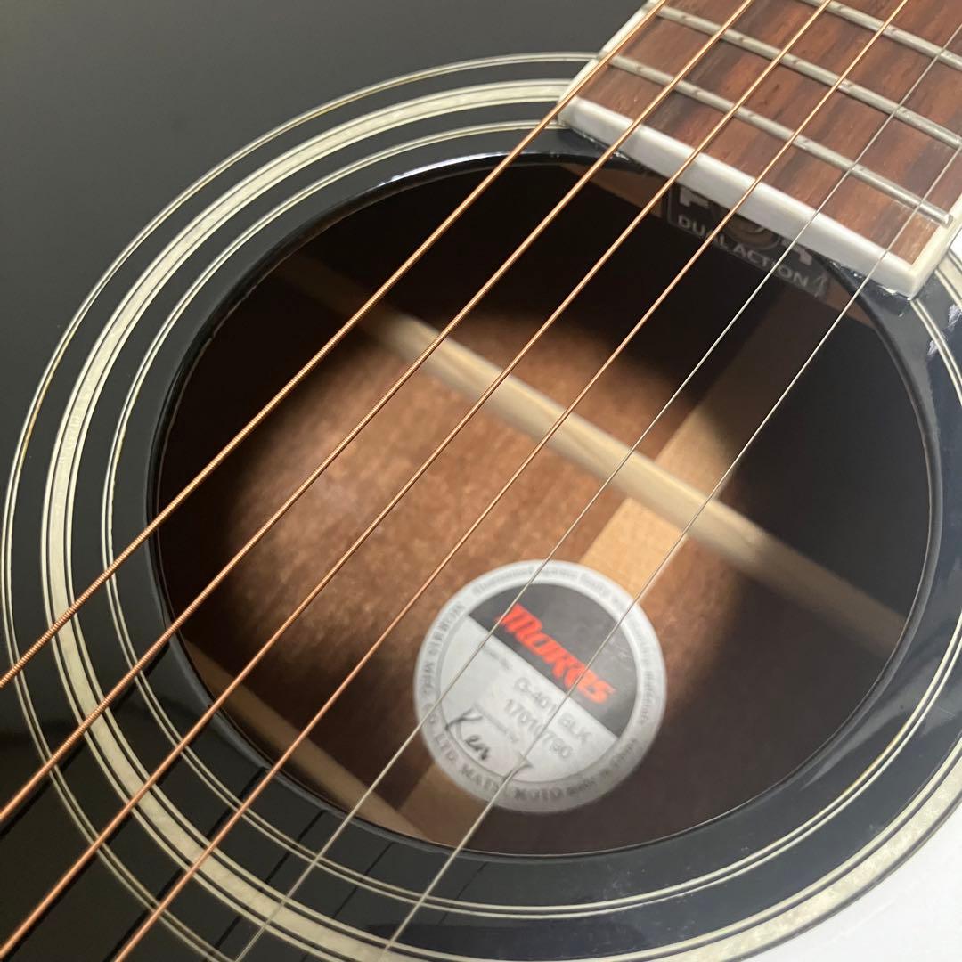 【超美品】弦新品MORRIS G-401モーリス エレアコアコースティックギター