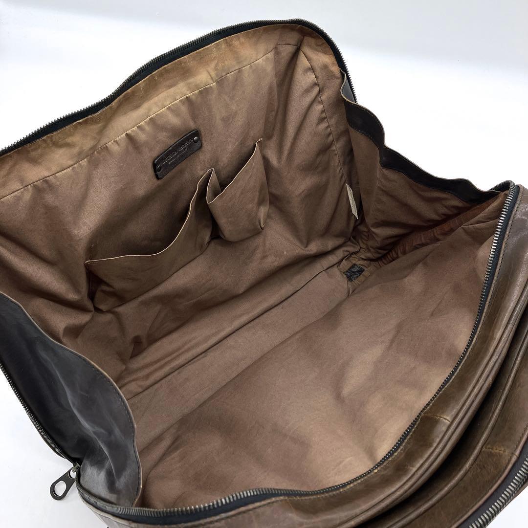 【BOTTEGA VENETA】ビジネスバッグ　イントレチャート　レザー　茶色