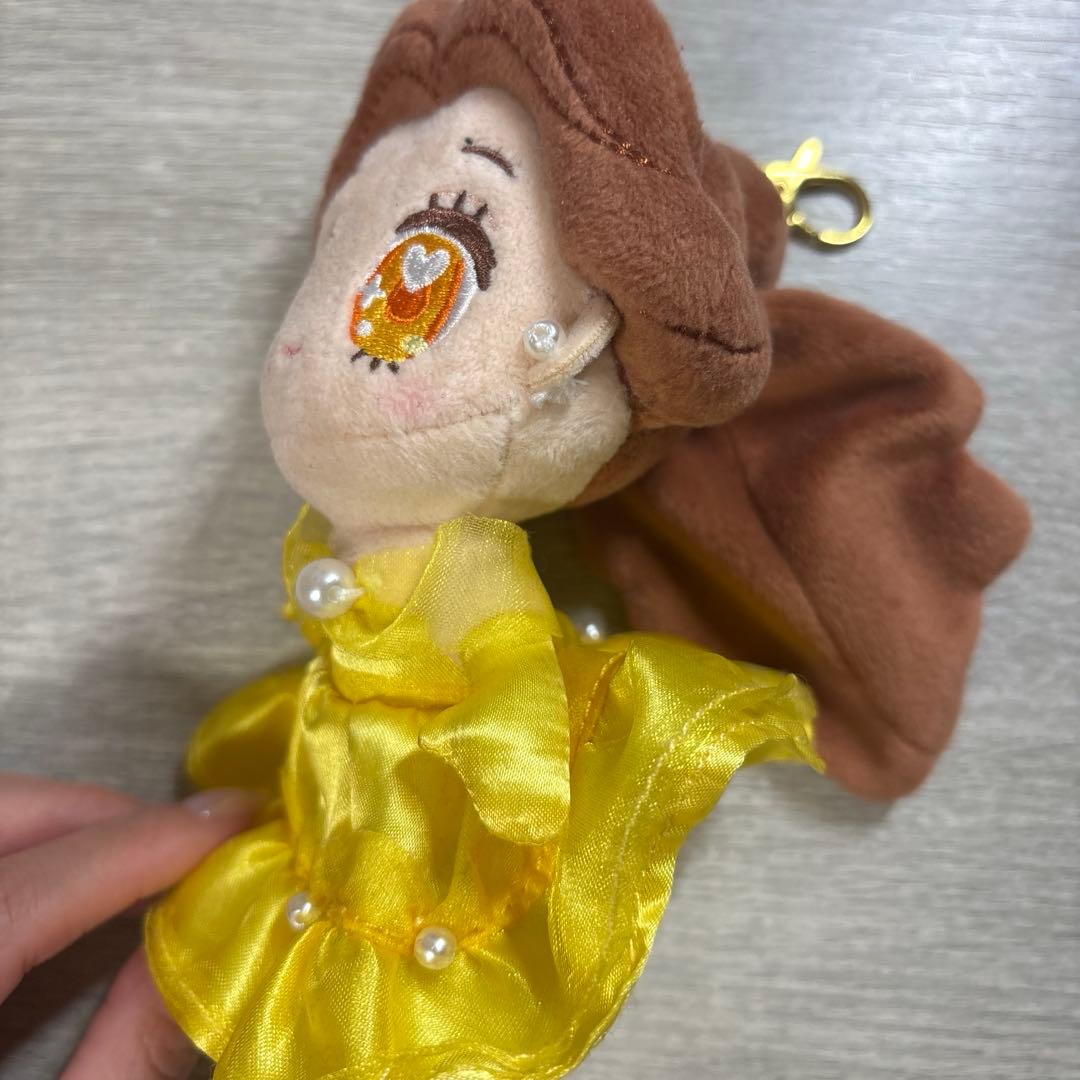 ディズニー　タイニー 美女と野獣 ベル ぬいぐるみ キーチェーン