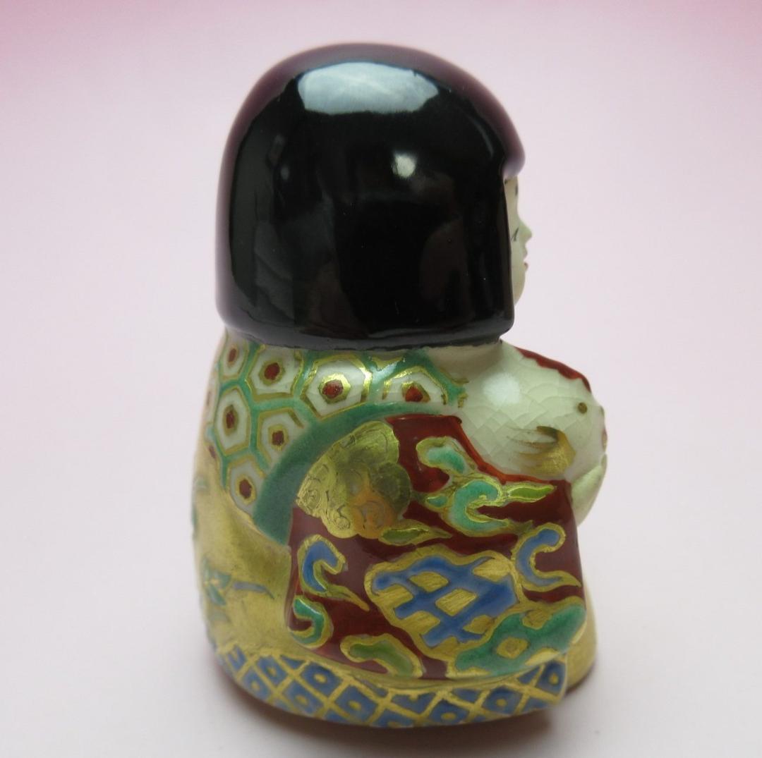 山田東哉 色絵仁清意 癸酉 抱鶏姫 香合 JA70506