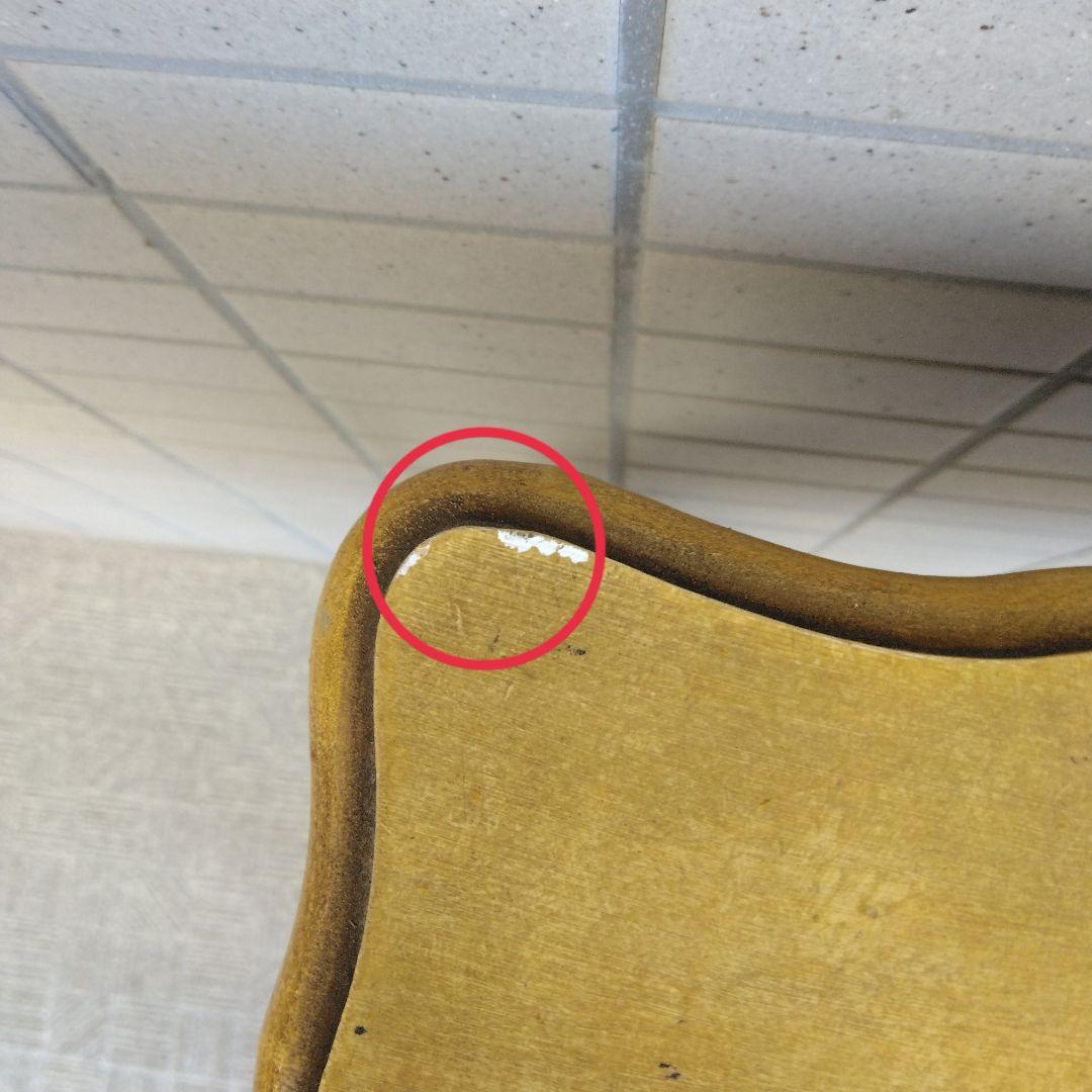 ハンドメイド　トールペイント　猫脚コーヒーテーブル　アンティーク調