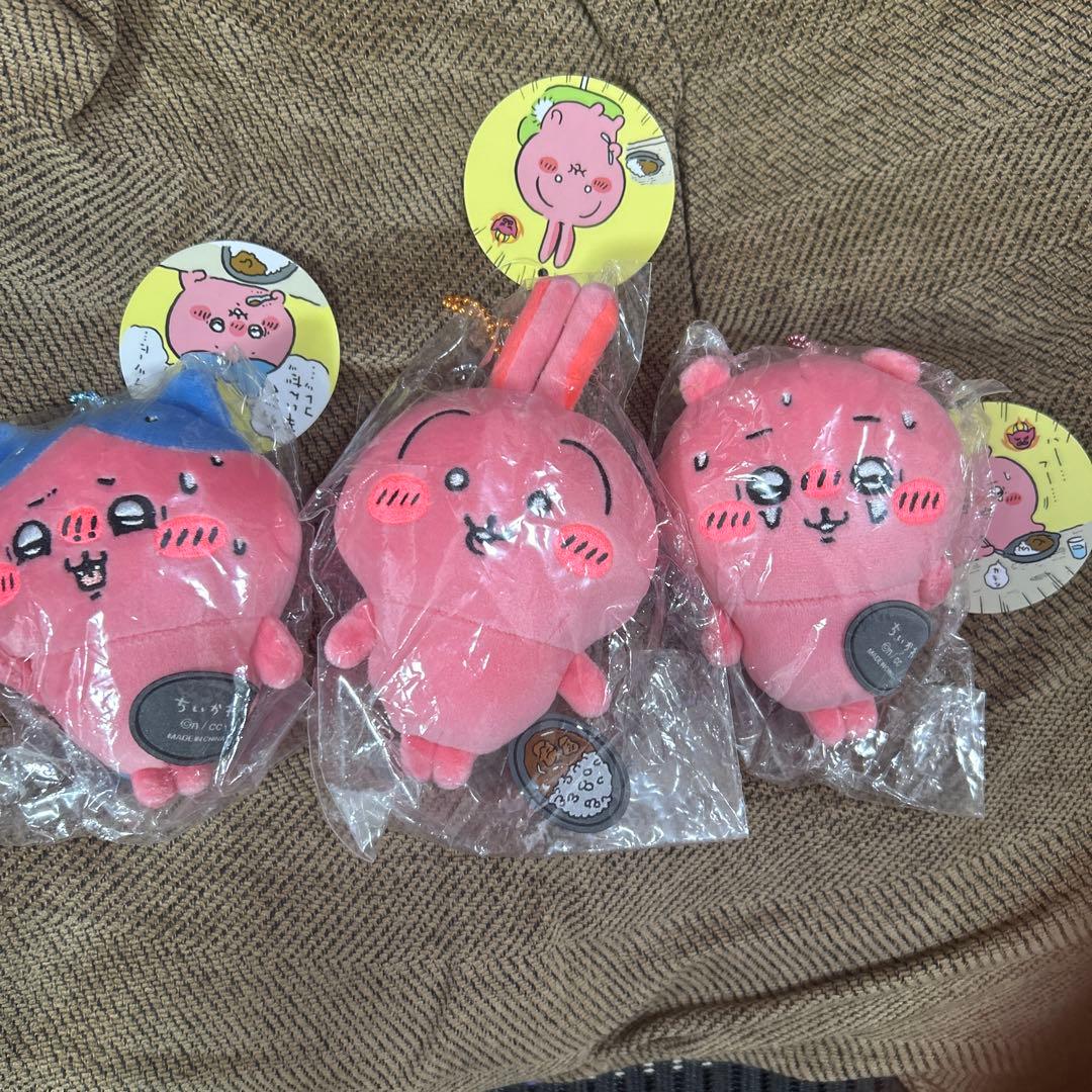 すっごく辛いんだッカレーライス マスコット3個セット　ちいかわ　ハチワレ　うさぎ