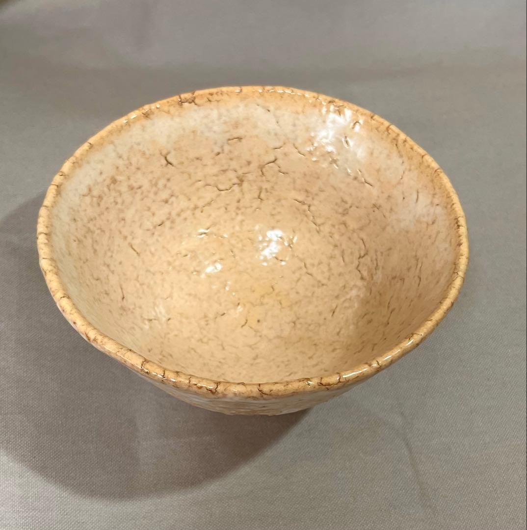 萩焼　抹茶碗 草添窯　赤瀬清泉作