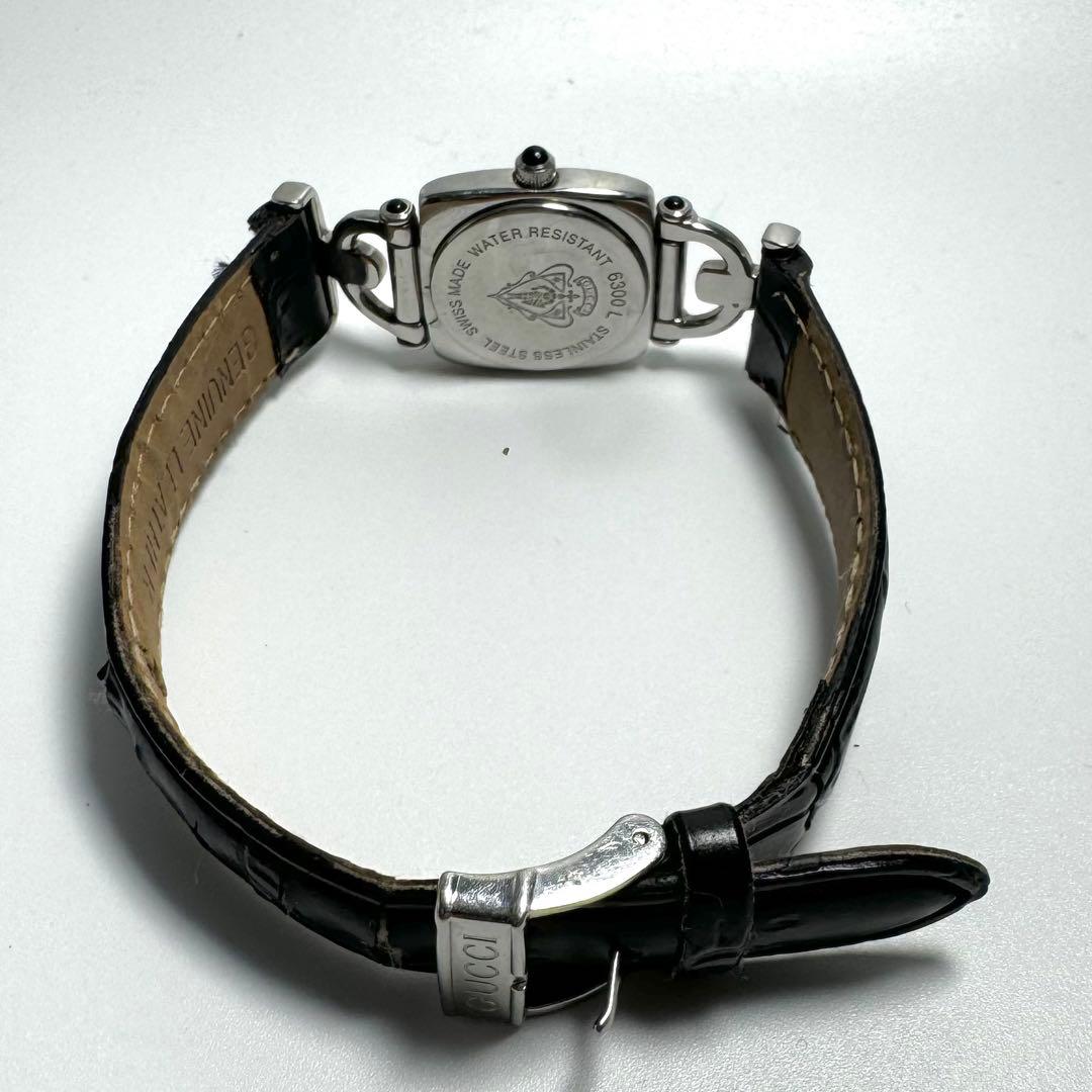 美品★稼働品★GUCCI 6300L レディース クォーツ腕時計 電池新品