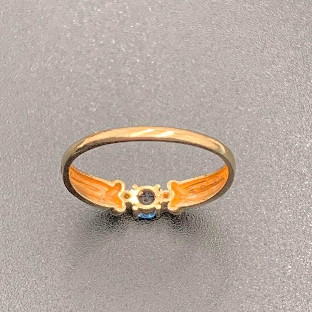 ジュエリーマキ　K9 サファイア ダイヤ 11号 レディースリング　ゴールド