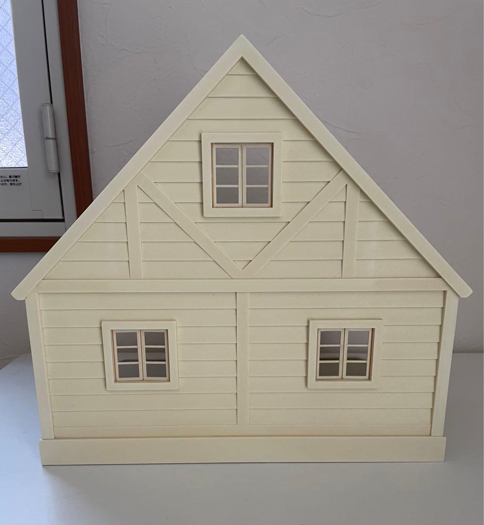 シルバニアファミリー　白いお家　日本製　ピンク色家具　シルバニア　初代シルバニア
