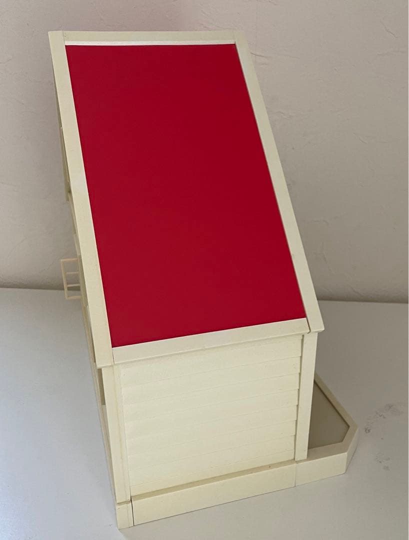 シルバニアファミリー　白いお家　日本製　ピンク色家具　シルバニア　初代シルバニア