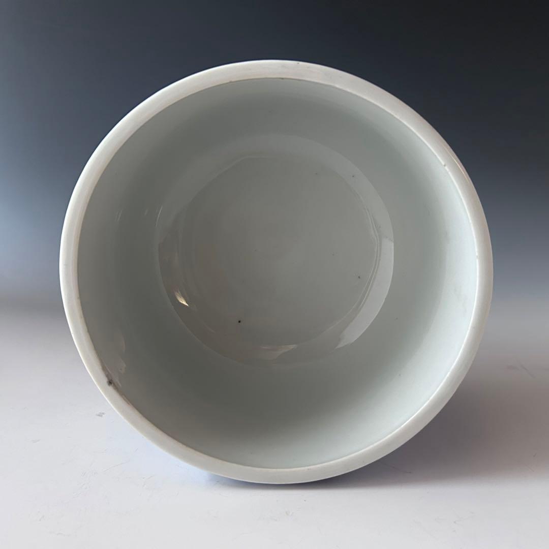 茶道具　新渡　染付　鶴絵　水指　中国　茶会　初釜　稽古　棚　しんと　そめつけ