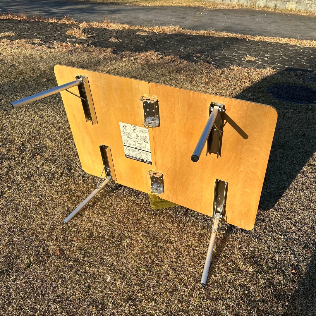 UNIFLAME アウトドアテーブル 木製折りたたみ（廃盤UFテーブル1100）