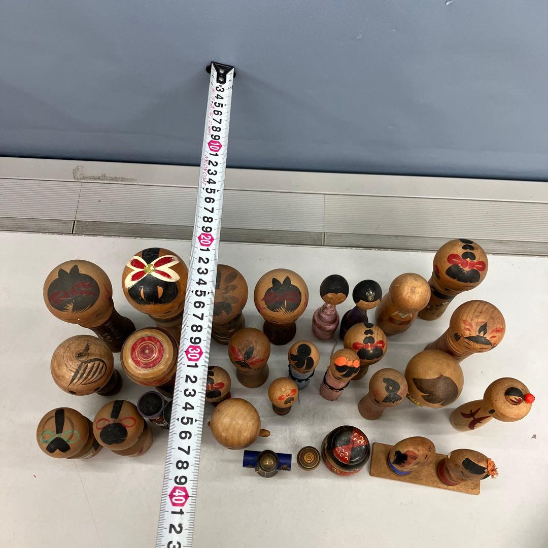 D-3 こけし まとめ売り 創作こけし 民芸品 郷土玩具 木彫り人形 昭和レトロ