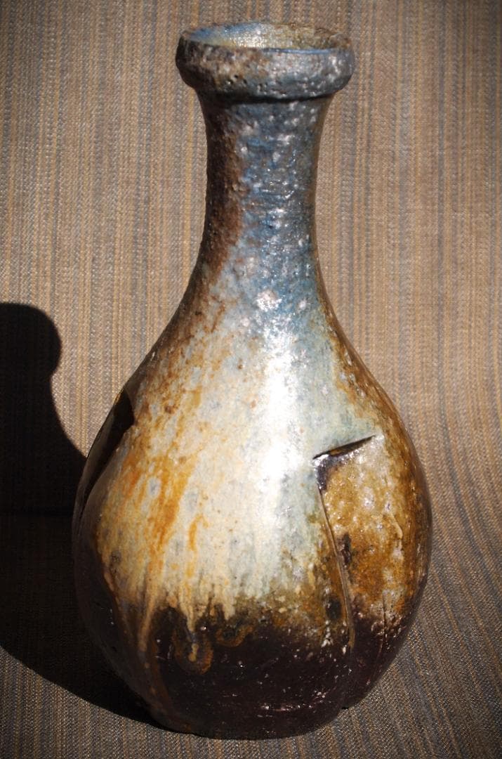 人気作家★大岩智之【師：隠崎隆一】★黒備前徳利★共箱