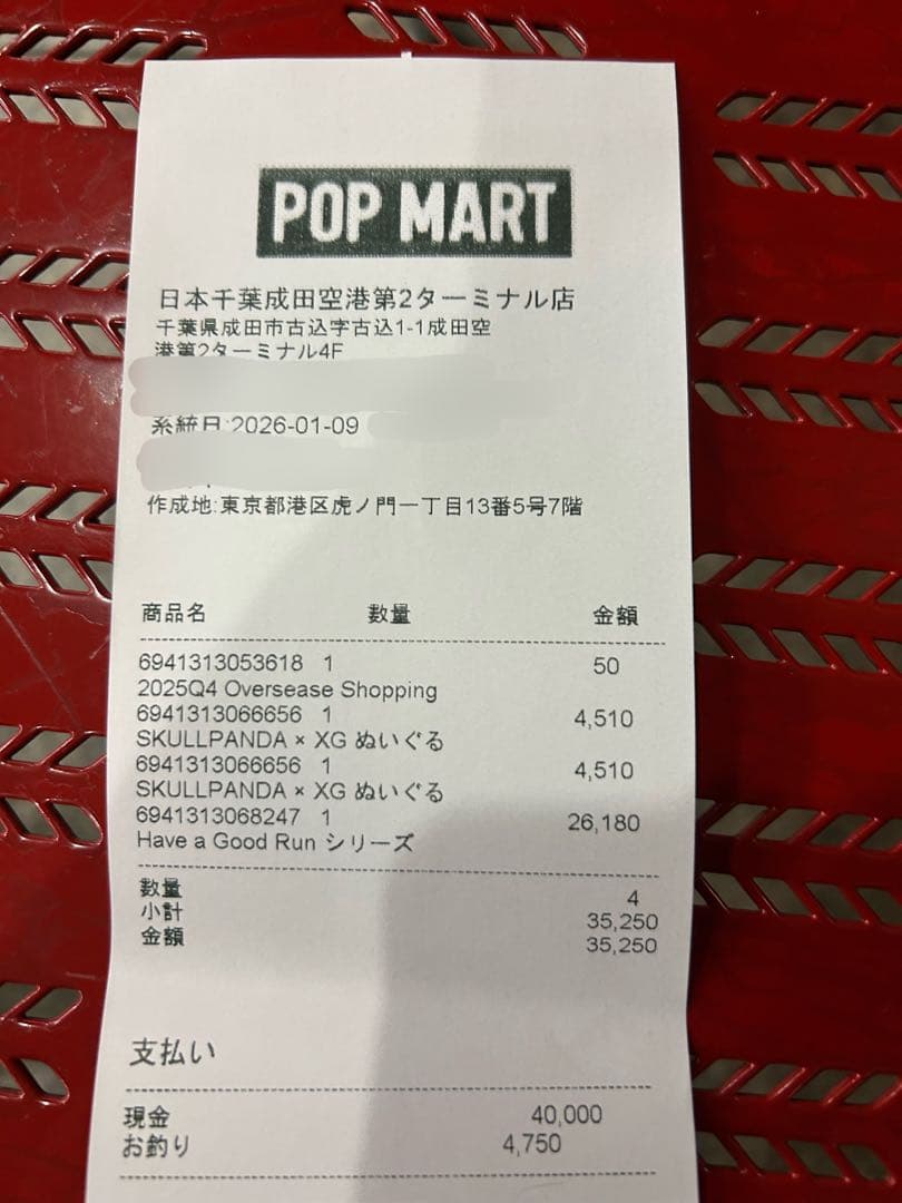 SKULLPANDA XG スカルパンダ　ポップマート　POPMART