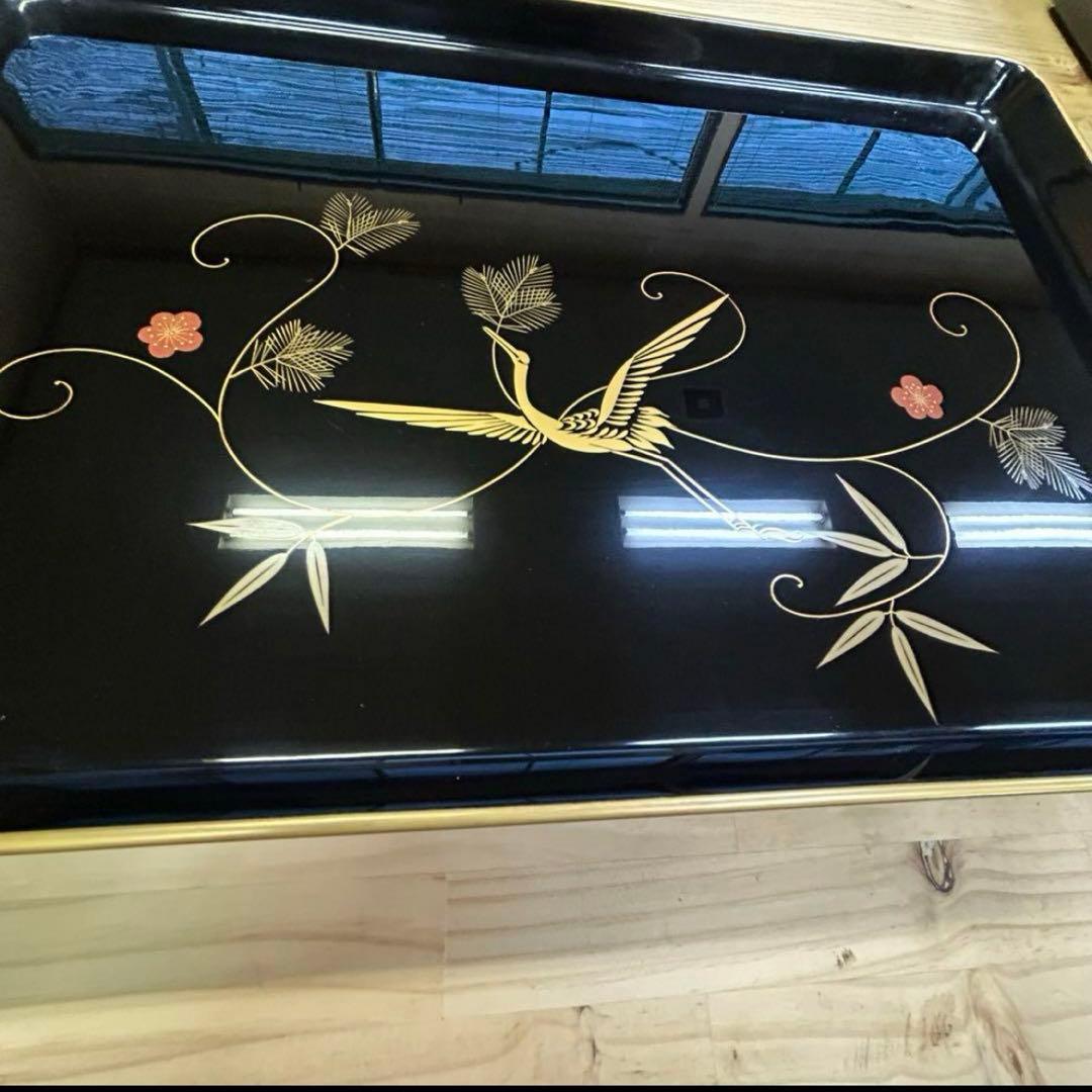 輪島塗り 木製 お膳 茶道具 漆 漆芸