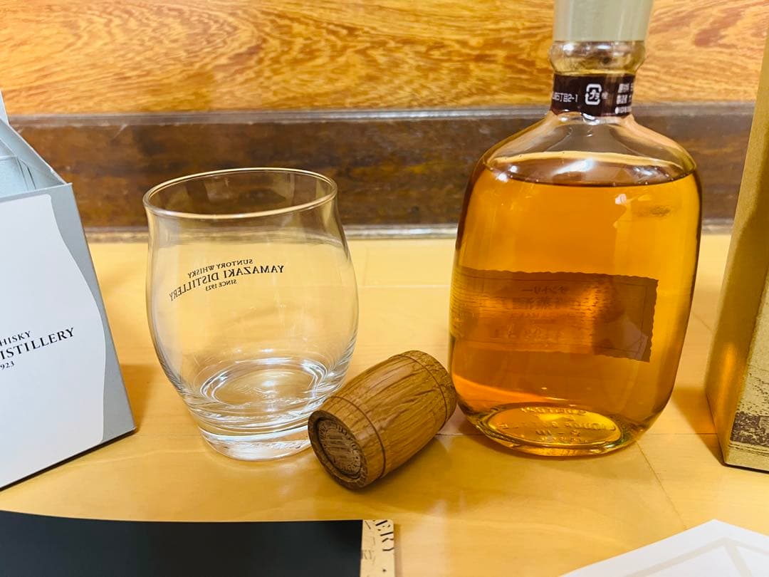 サントリーウィスキー山崎さ蒸溜所限定ボトル　グラス　グッズ新品未開封品セット