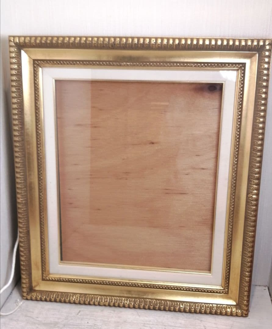 H☆【極美品】 額縁 油絵 F8 大型 ゴールド アンティーク フレーム 絵
