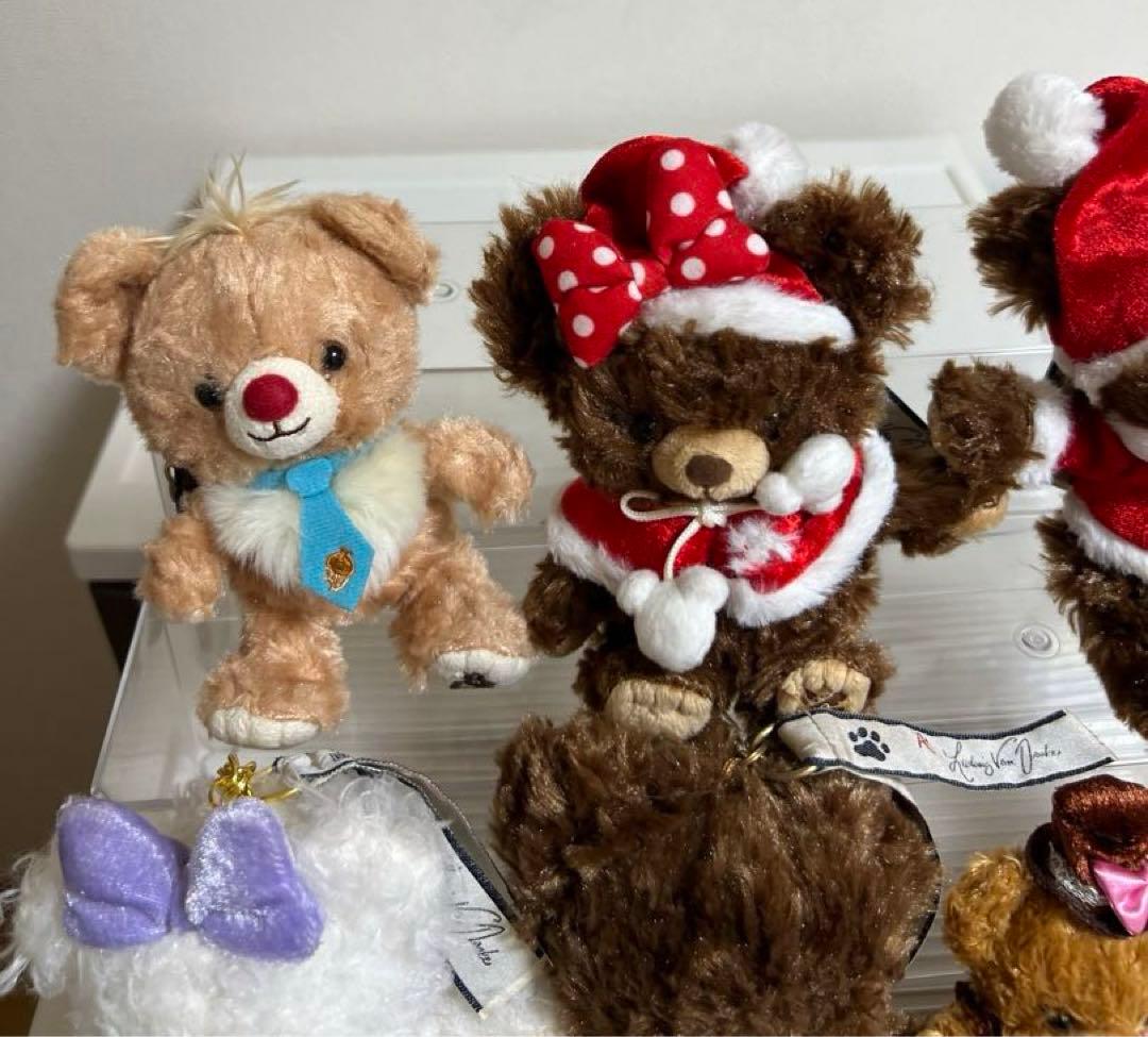 ユニベアシティーのぬいぐるみストラップ、クリスマス