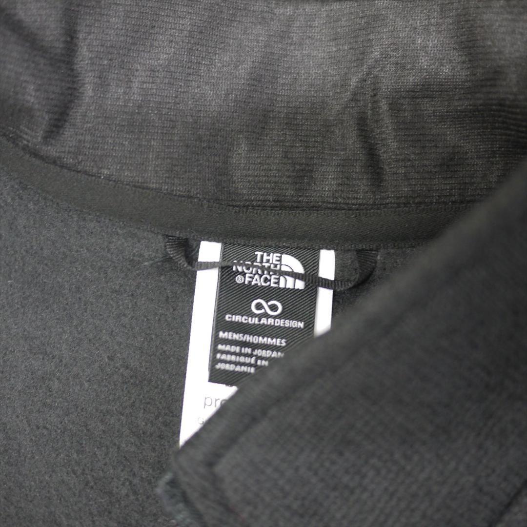 US限定 ノースフェイス フルジップ ベスト XXL 肉厚 ニット 裏フリース