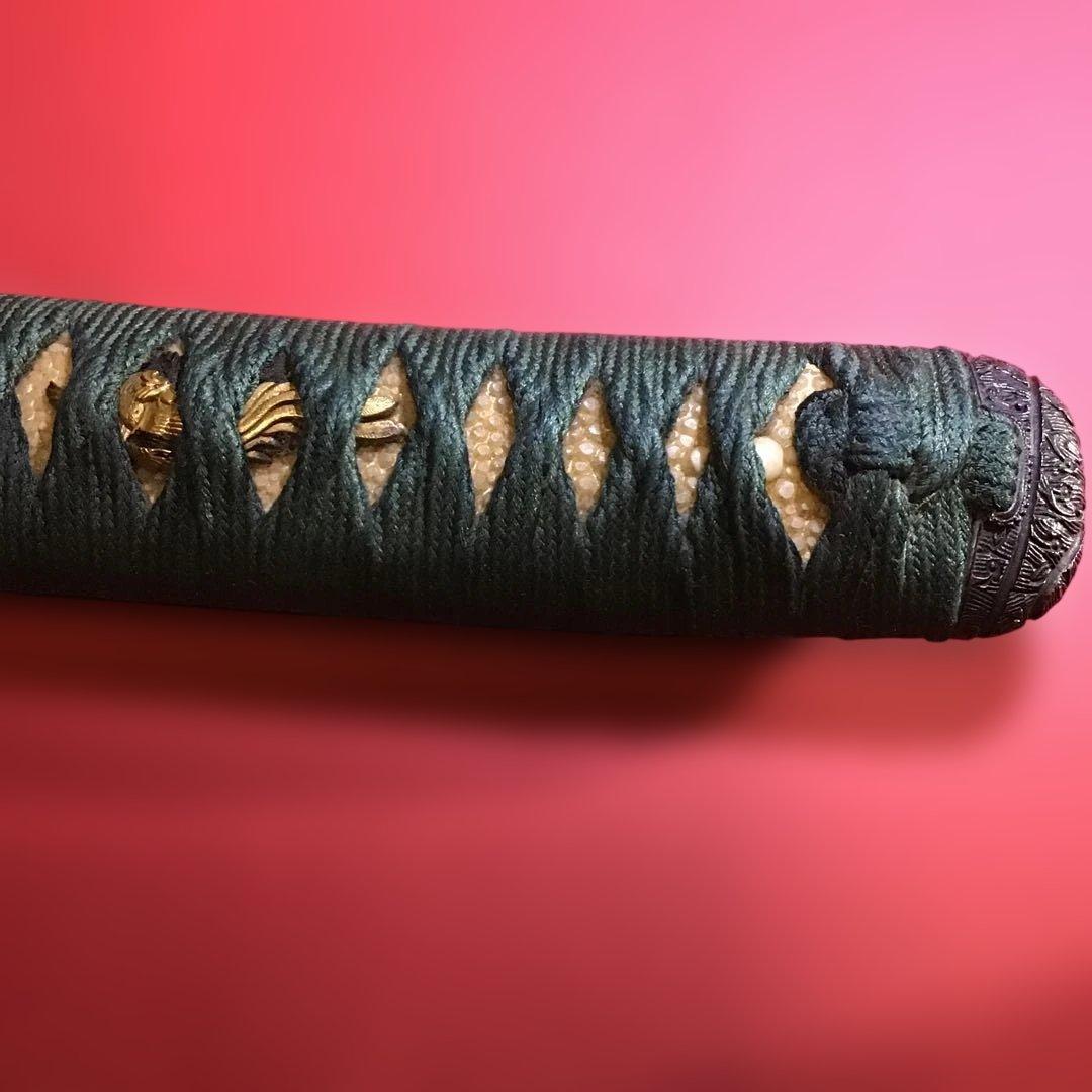 柄　縁頭　青海波彫　金具　目貫鳳凰　　江戸時代　　　　　　書鍔箱