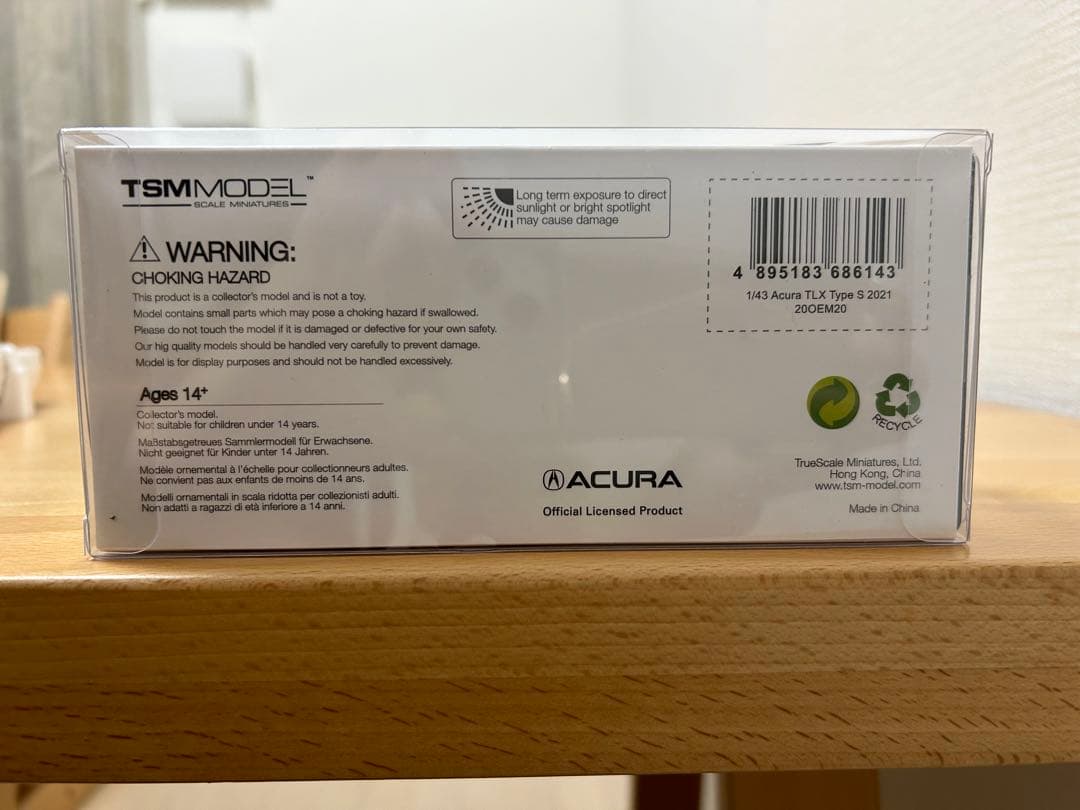 TSM 1/43 ミニカー Acura TLX Type S 2021