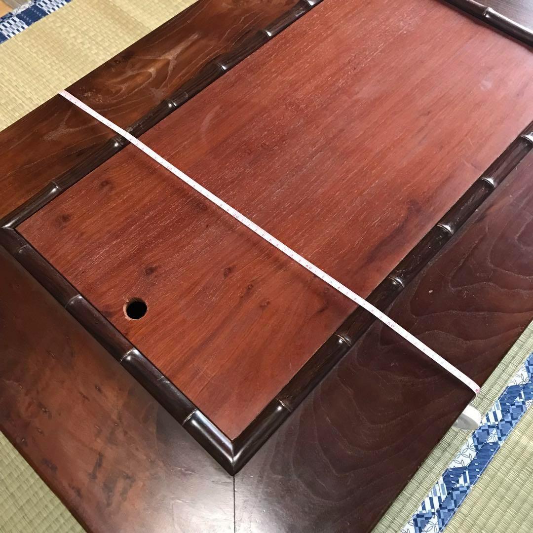 希少レア❀火鉢 卓上 テーブル ちゃぶ台 机 木製 銅板 民芸家具 五徳 天然木