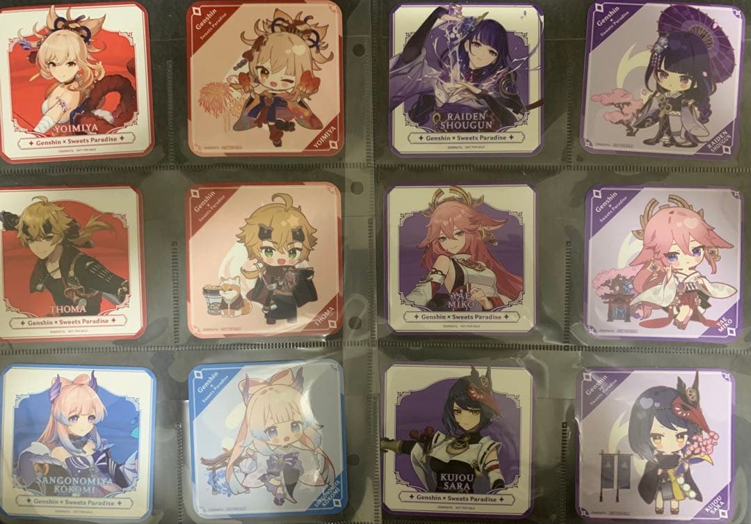 【美品】原神 スイパラ コースター フードタグ まとめ売り