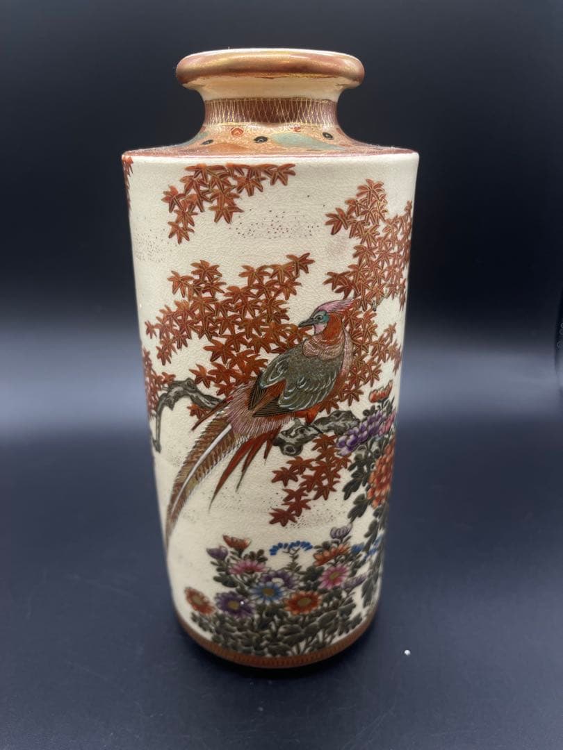 薩摩焼　花瓶　骨董古美術