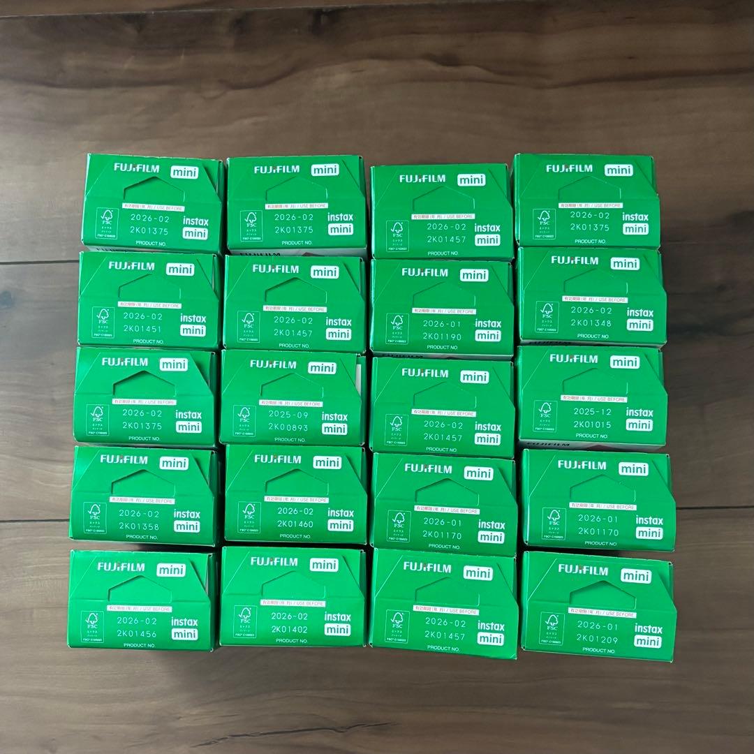 チェキフィルム　FUJIFILM instax mini　20枚入り20個