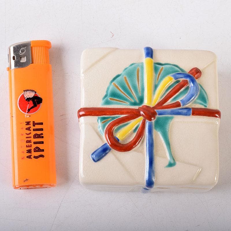 joshie　京焼　平安桐鳳造　仁清写玄猪包香合　共布共箱　V　R8150