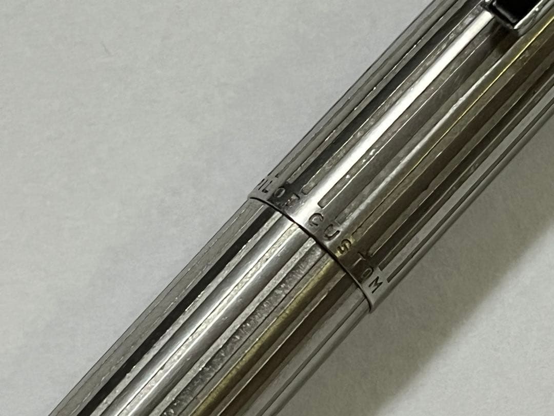 Pilot 万年筆 CUSTOM K-500SS 白蝕刻ストライプ 18KWG